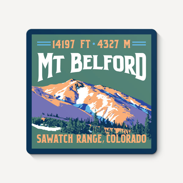 Mount Belford Colorado 14er Sticker