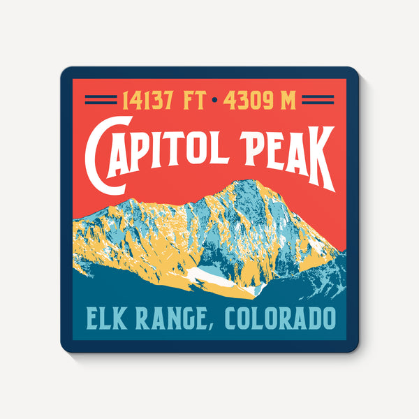 Capitol Peak Colorado 14er Sticker