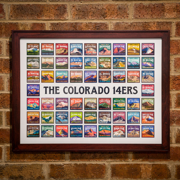 The Colorado 14ers Art Print