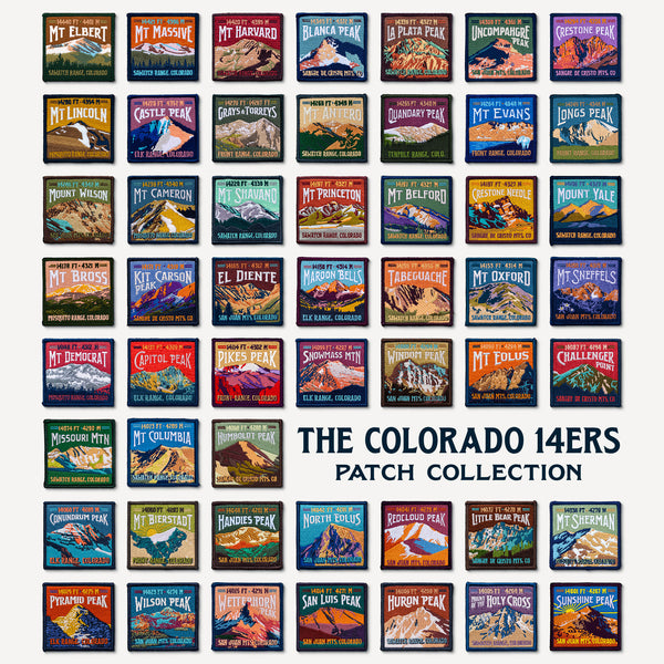 Colorado 14ers Patch Collection