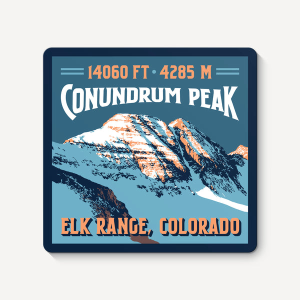 Conundrum Peak Colorado 14er Sticker