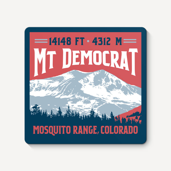 Mount Democrat Colorado 14er Sticker