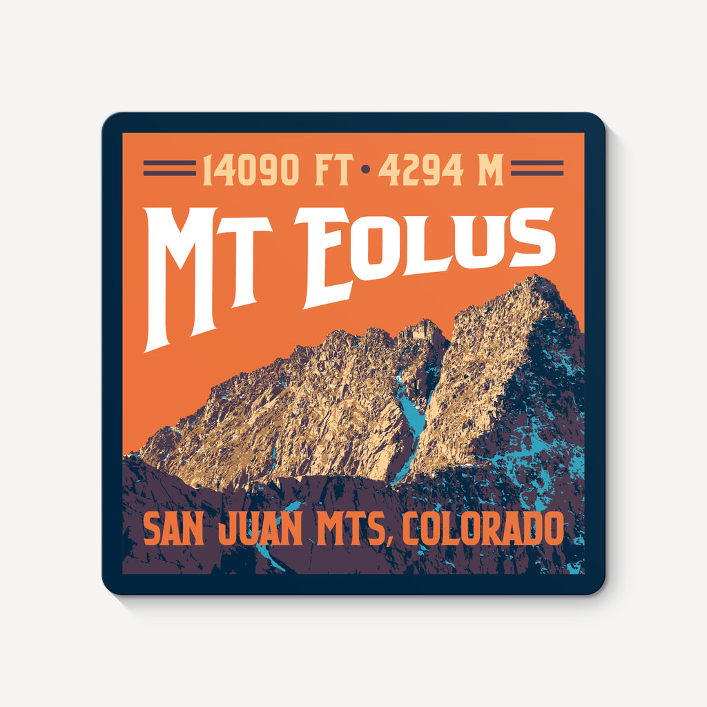 Mt Eolus Colorado 14er Sticker