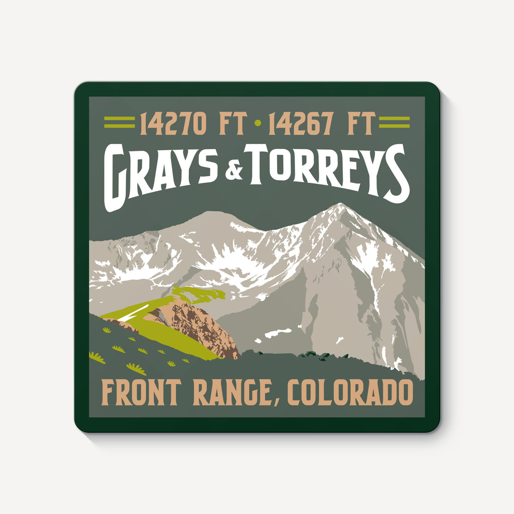Grays & Torreys Colorado 14ers Sticker