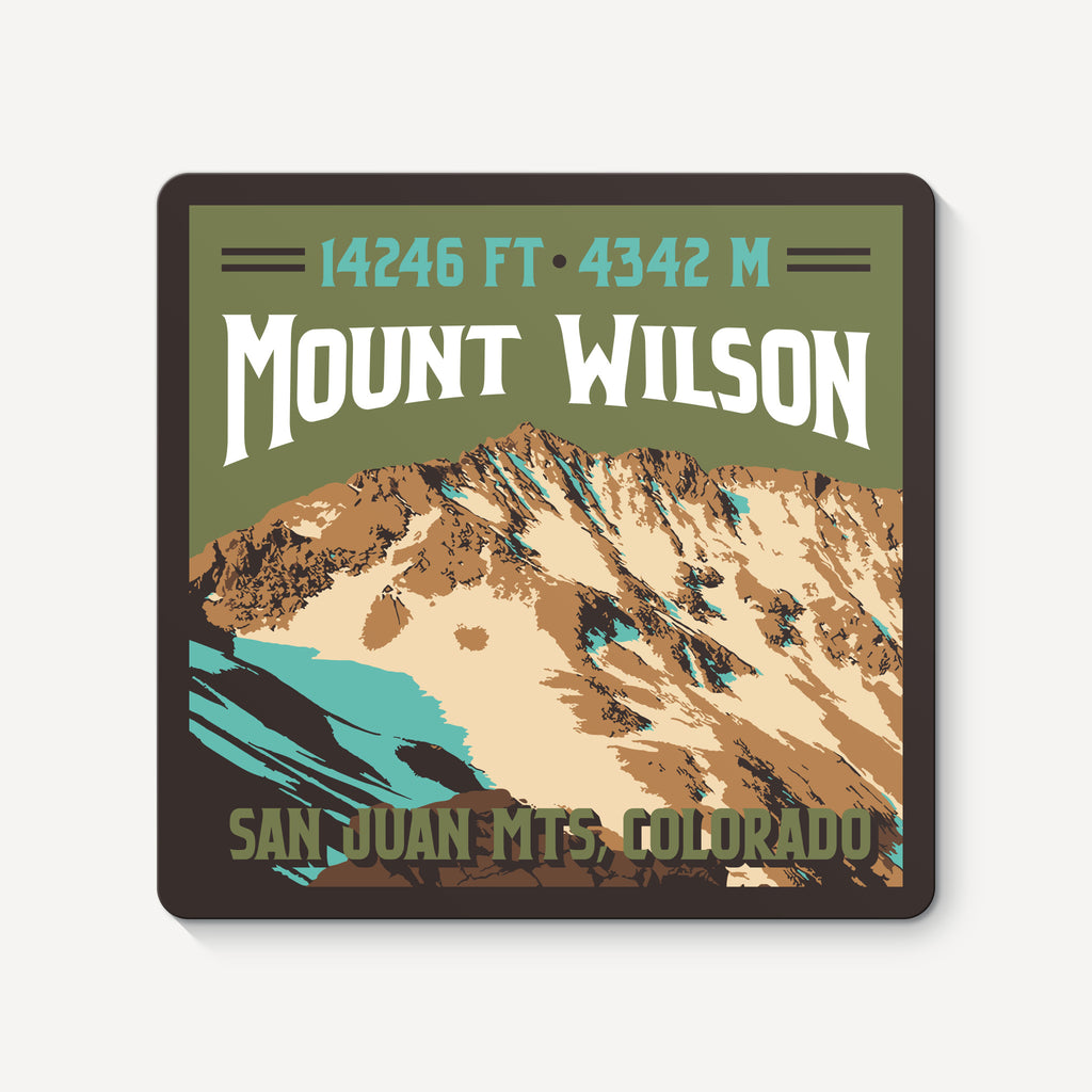 Mount Wilson Colorado 14er Sticker