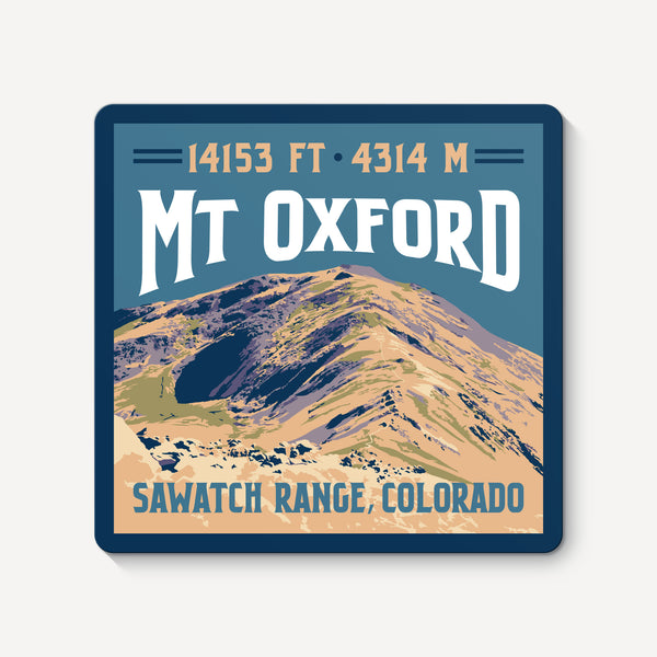 Mount Oxford Colorado 14er Sticker