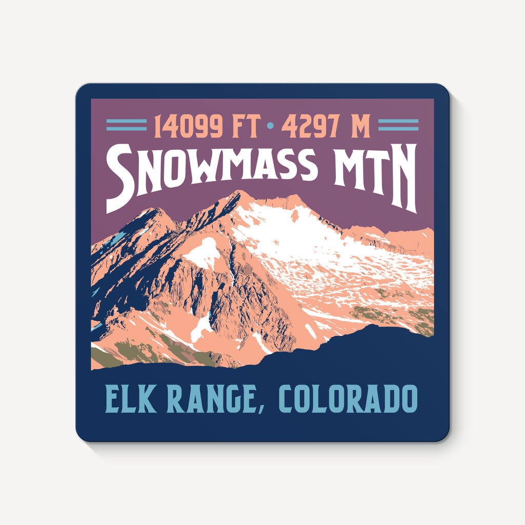 Snowmass Mountain Colorado 14er Sticker